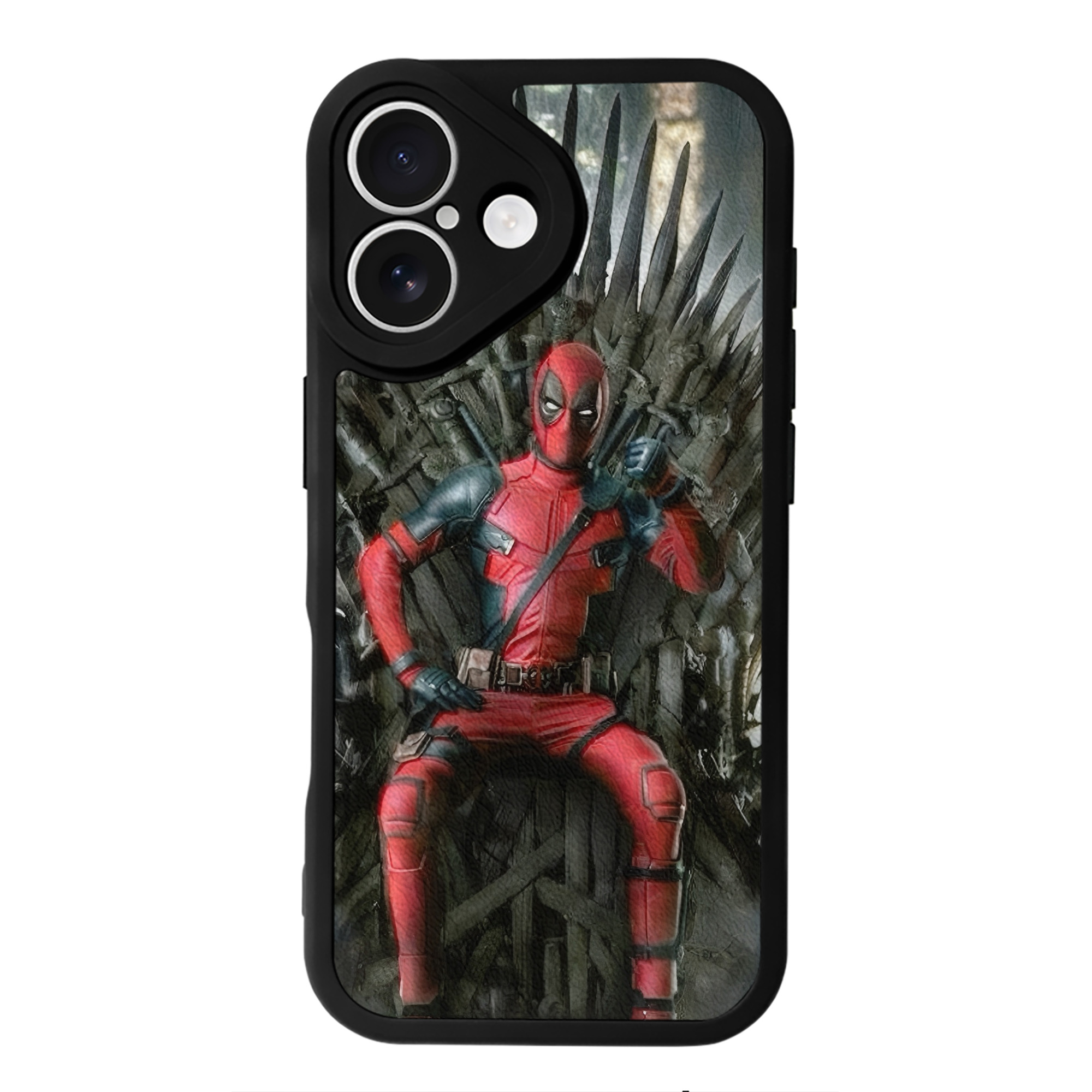 （画像用） Deadpool デッドプール 【iPhone 16シリーズ対応】シリコンスマホケース（レザー調） 材質：シリコン